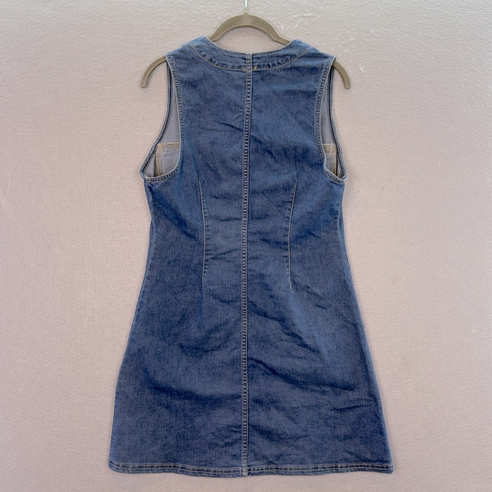 Free People Wandering Star Denim Mini Dress - Picture 4 of 5